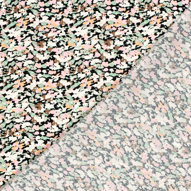 Viscose Nylon Crepe fabrik Blumen bedruckt 
