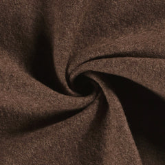 Wol Boucle Effen Bruin