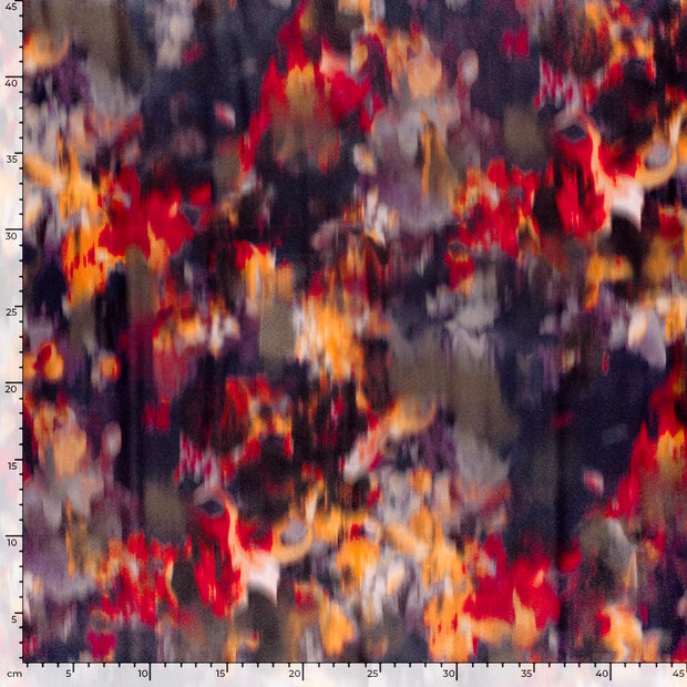 Satin tissu Abstrait Rouge Bordeaux