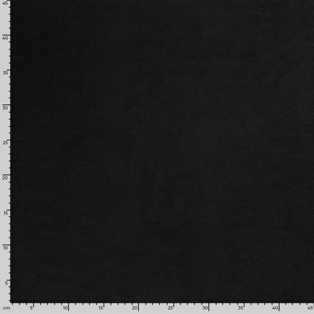 Polar Fleece tela Unicolor Negro