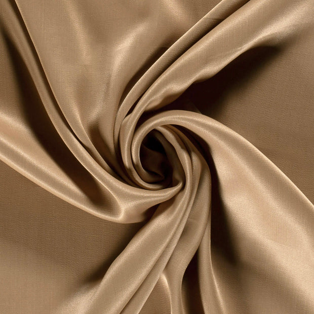 Viscose Satin fabric Unicolour Camel