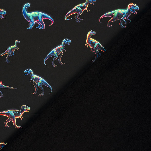 Softshell tissu dinosaures imprimé numérique 