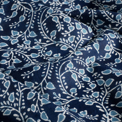 Voile Bladeren Indigo