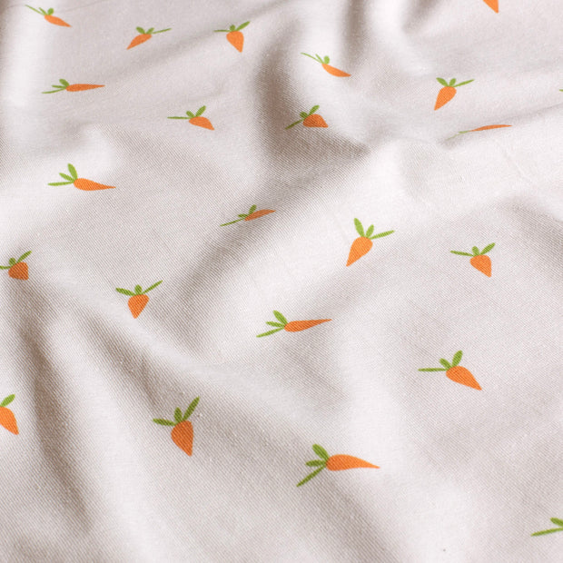Jersey de Coton tissu légumes Gris clair
