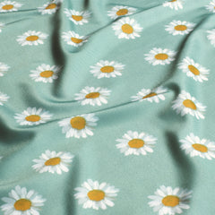 Swimwear Jersey UPF50 Recycled imprimé numérique fleurs Menthe