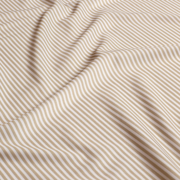 Swimwear Jersey UPF50 Recycled fabric Stripes Beige