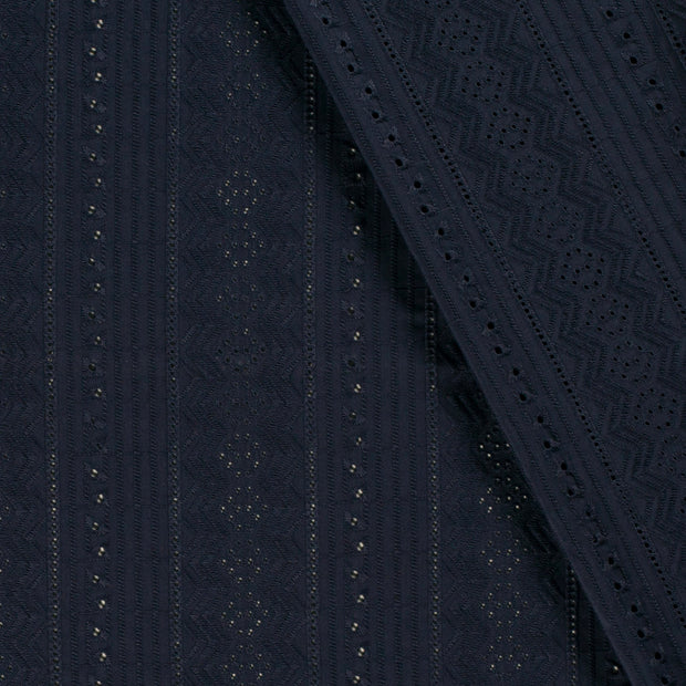 Voile fabric Abstract embroidered 