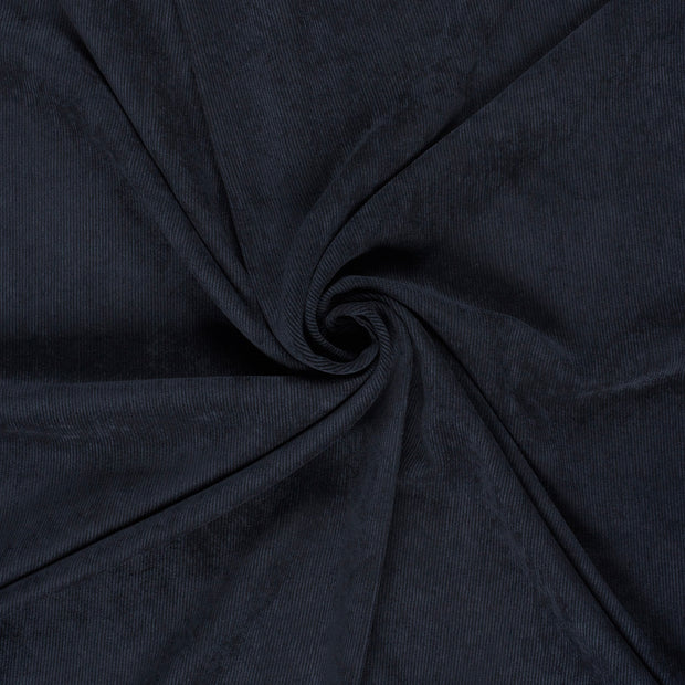 Babycord Stretch 21w fabric Navy