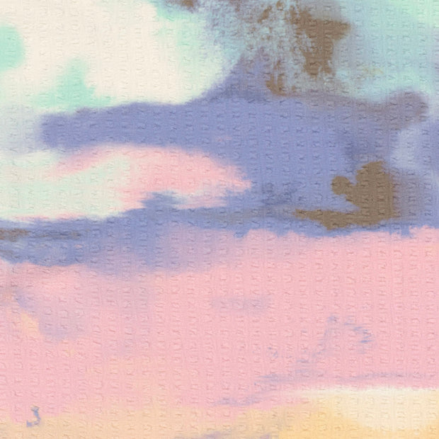 Polyester Bubble fabric Abstract Lila
