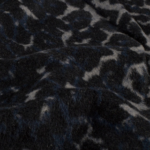 Jacquard tissu léopards Indigo