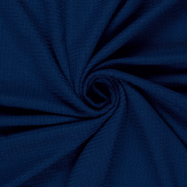 Polyester Bubble fabric Unicolour Cobalt