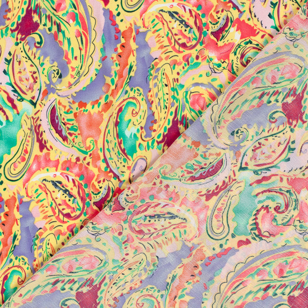 Polyester Bubble fabrik Paisley 