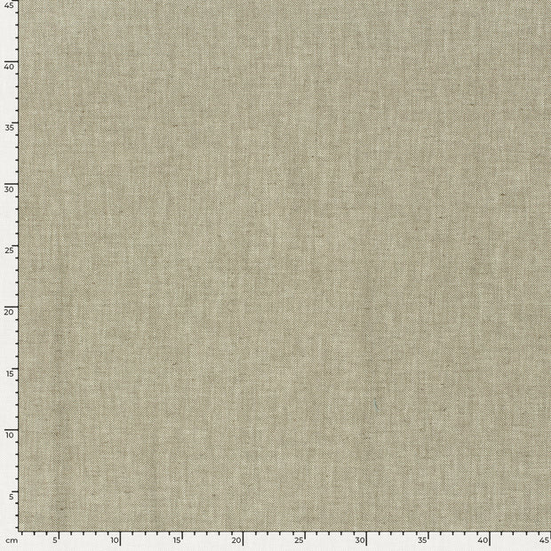 Chambré fabric Herringbone Khaki Green