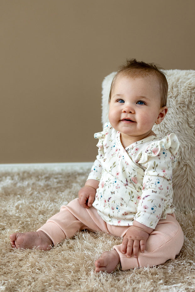 Rib Jersey tissu Unicolore Saumon
