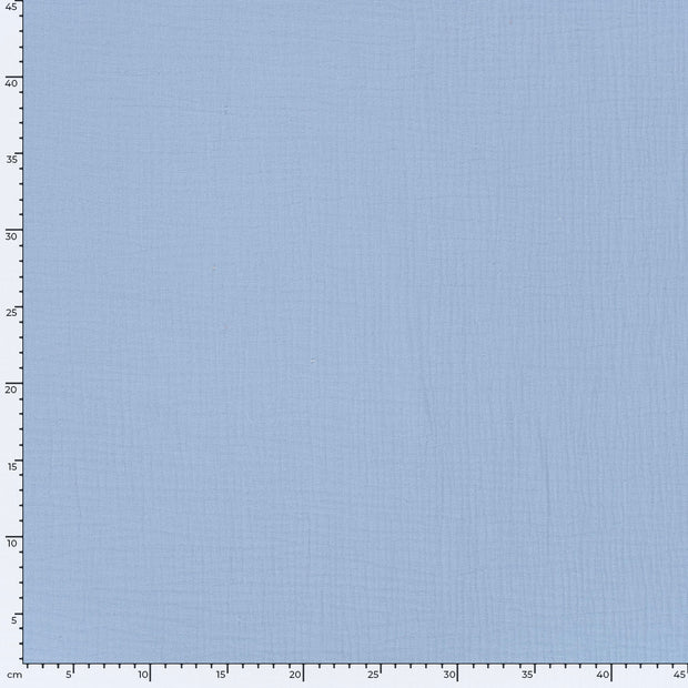 Musselin fabrik Uni Babyblau