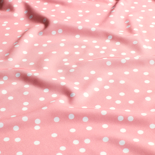Swimwear Jersey UPF50 Recycled fabric Dots Salmon