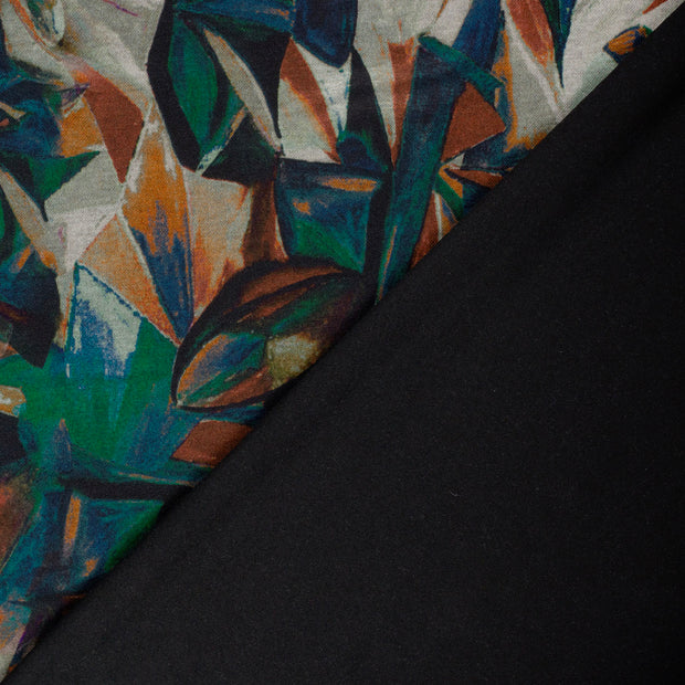 Poly Viscose Jerséis tela Abstracto descarga impresa 