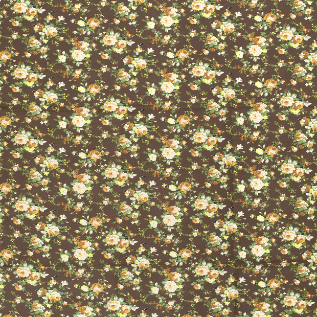 Quattro Stretch fabric Dark Brown 