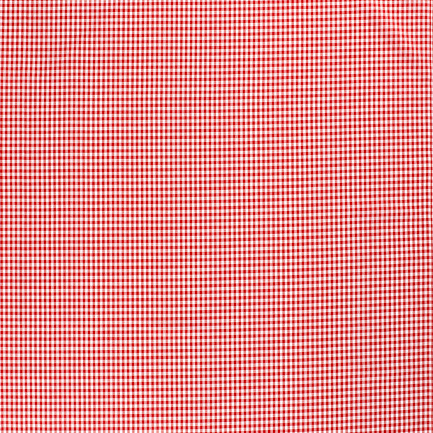 Algodón Popelina Yarn Dyed tela Rojo mate 
