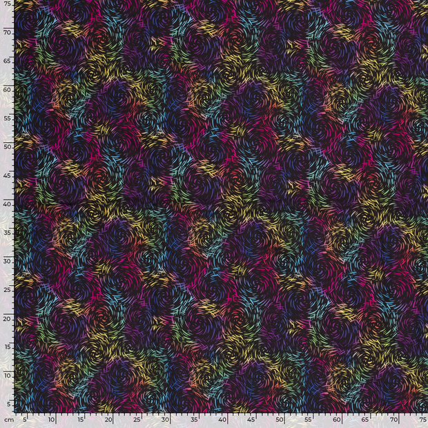 Softshell fabric Abstract digital printed 