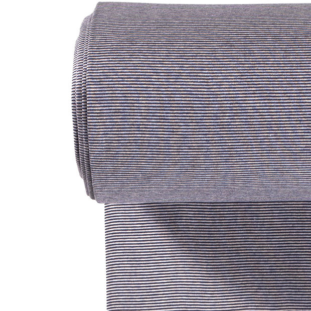 Cuff Material Yarn Dyed fabric Stripes Navy
