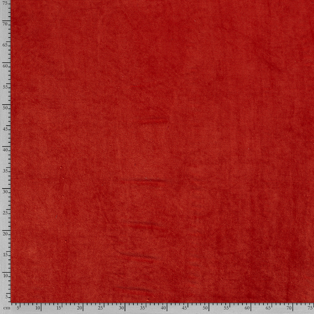 Velours tissu Rib Rouge