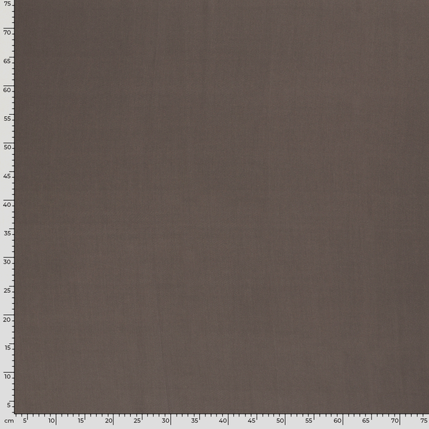 Viscose Poplin fabric Unicolour Taupe Grey
