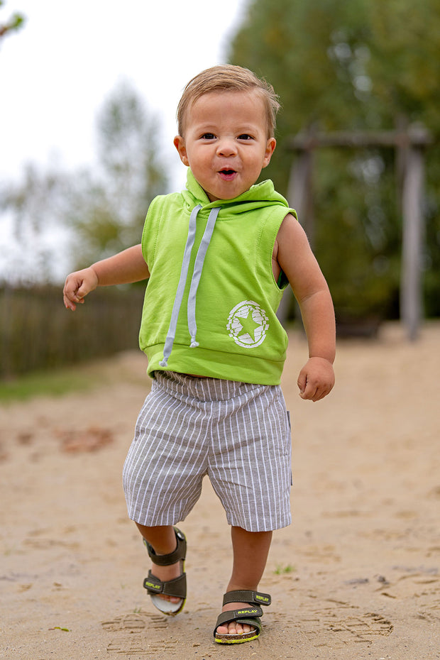 French Terry fabric Unicolour Lime Green