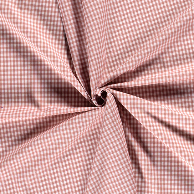 Cotton Poplin Yarn Dyed fabric Pink 