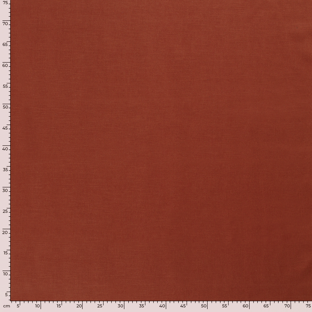 Ramie Linen fabric Unicolour Brique