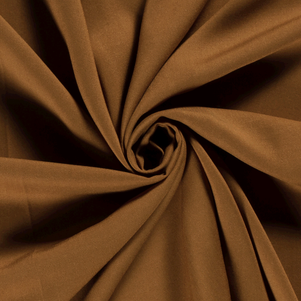 Viscose Poplin fabric Unicolour Camel