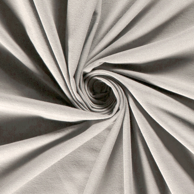 Katoen Jersey stof Effen Licht grijs