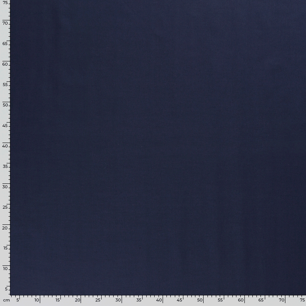 Cotton Poplin fabric Unicolour Navy