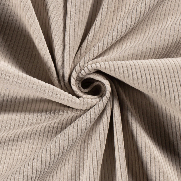 Velours Côtelé 4.5w tissu Unicolore Beige