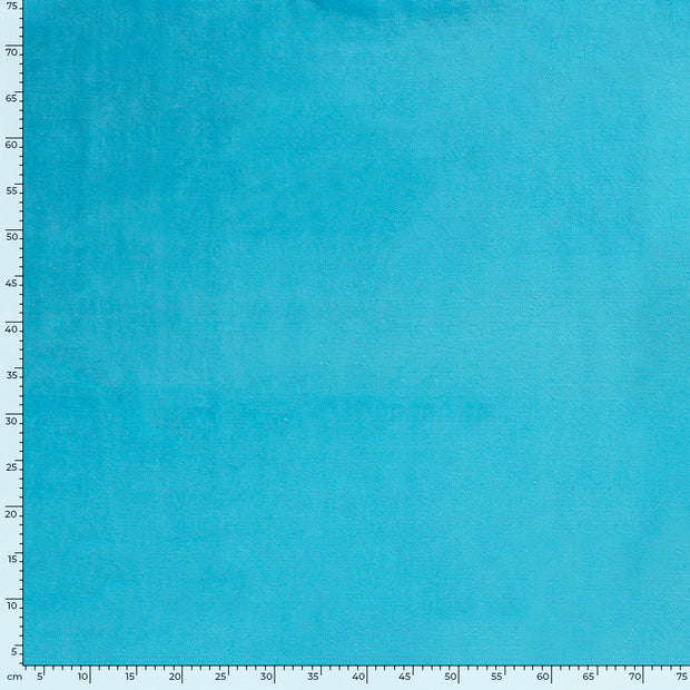 Nicky velours fabrik Uni Aqua