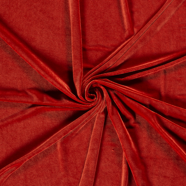 Velours tissu Rouge 