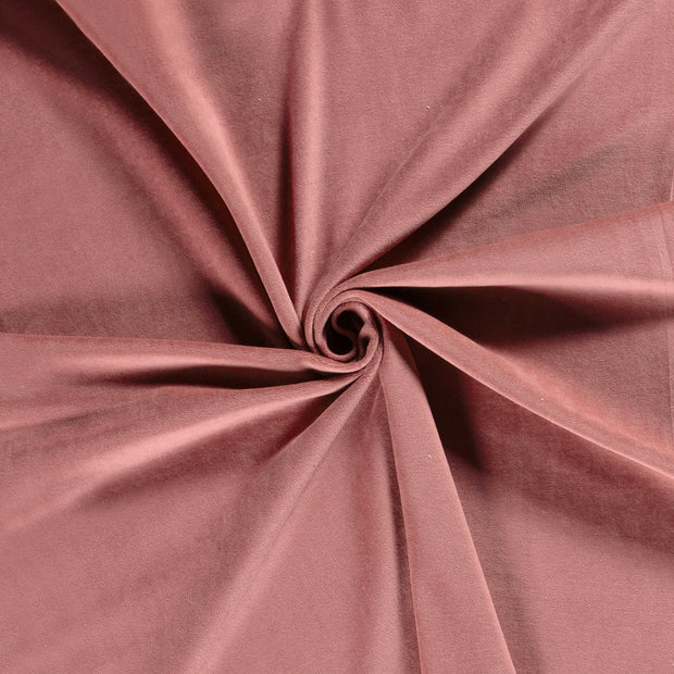 Nicky velours fabric Old Pink 