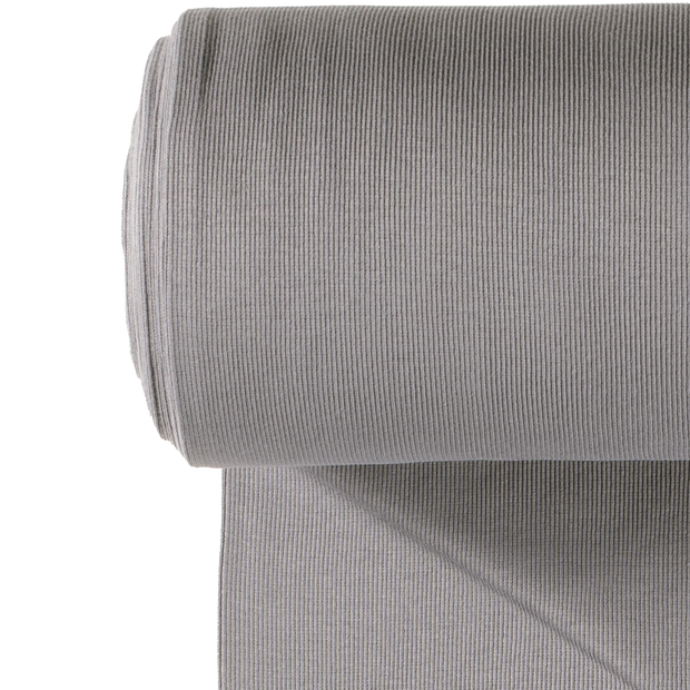 Bordas Rib 2x2 tela Unicolor Gris pardo