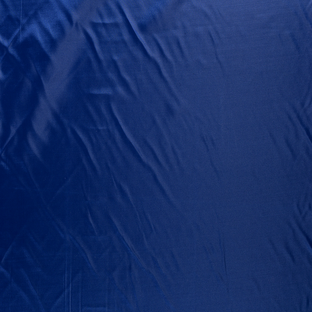 Satin fabric Cobalt shiny 