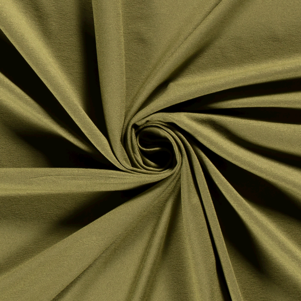 Viscose Jersey fabric Unicolour Olive Green