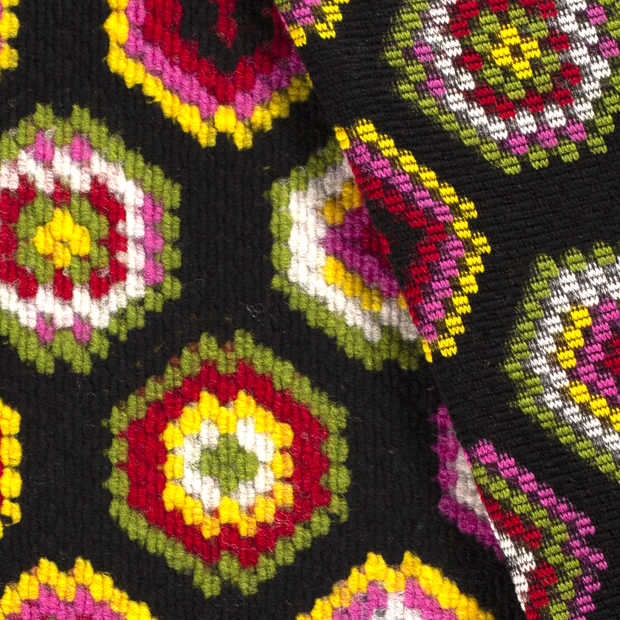 Heavy Knit tela Abstracto cepillado 