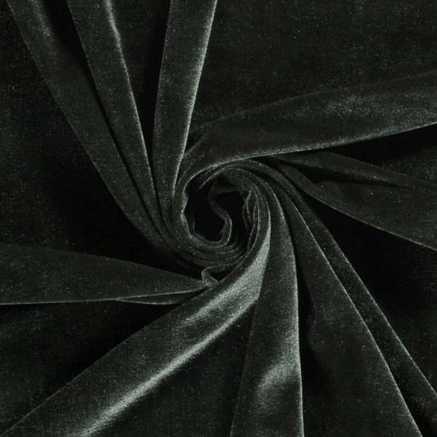 Velvet fabric Unicolour Dark Green
