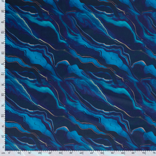 Sportswear Jersey tela Abstracto Índigo