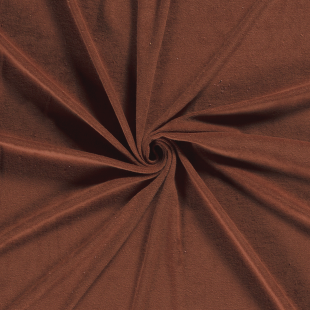 Stretch terry fabric Redwood 