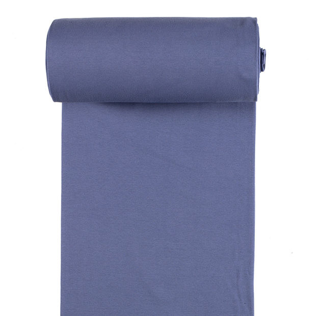 Cuff Material GOTS organic fabric Indigo matte 