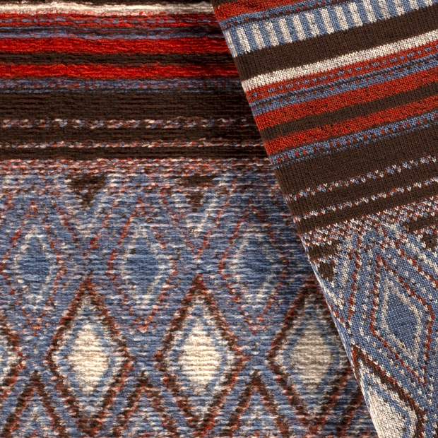 Heavy Knit fabric Abstract brushed 