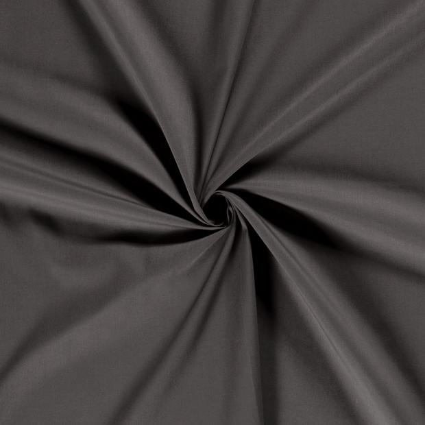 Cotton Poplin fabric Dark Grey 