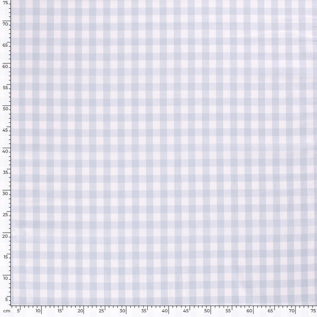 Cotton Poplin Yarn Dyed fabric Checks Baby Blue