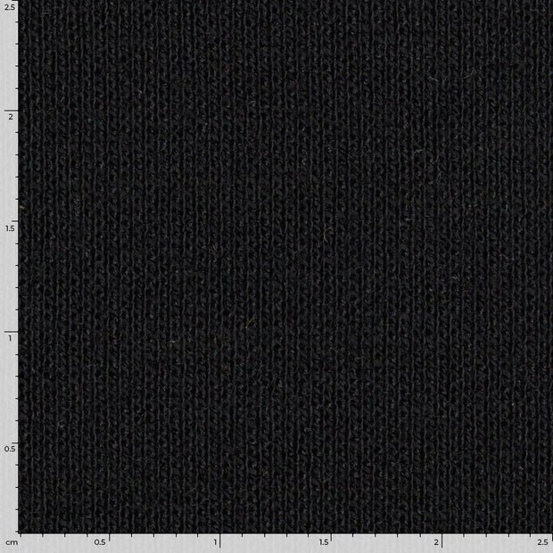 Punta di Roma fabric Unicolour Black