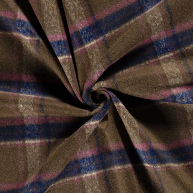 Jacquard fabric Camel brushed 